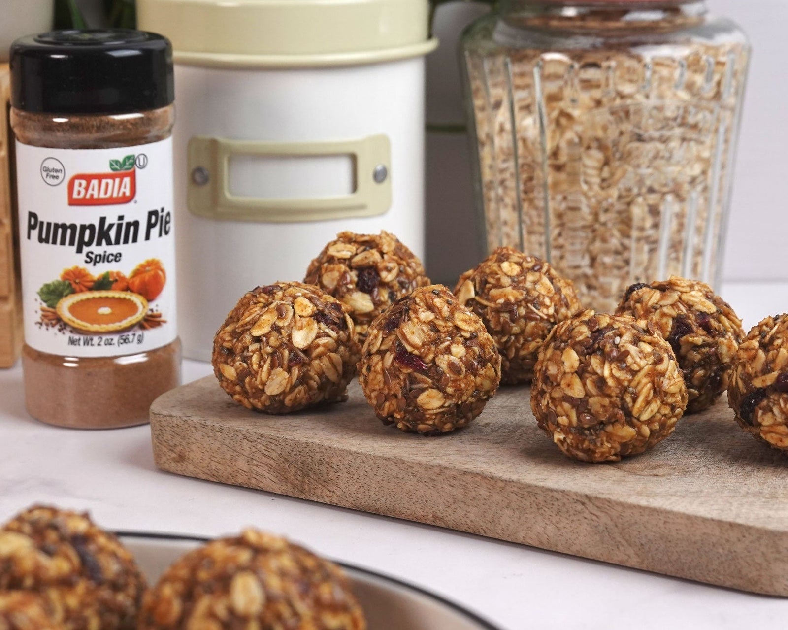 Bolitas Energéticas de Pumpkin Spice y Cranberries