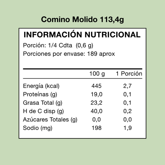 Comino Molido 113g