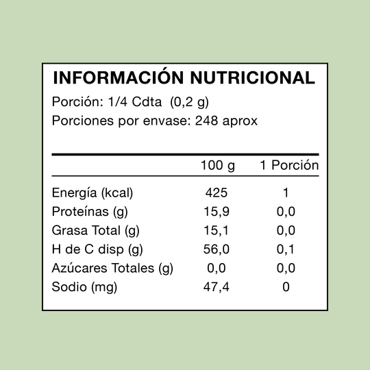 Pimienta Cayenna Orgánico 49g