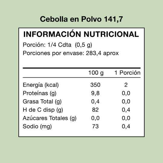 Cebolla en Polvo 141g