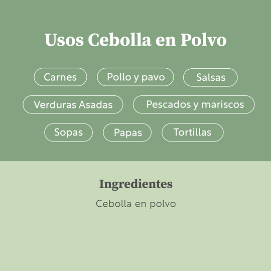 Cebolla en polvo Orgánica 49g