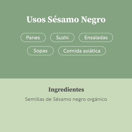 Sésamo negro Orgánico 70,9 Grs